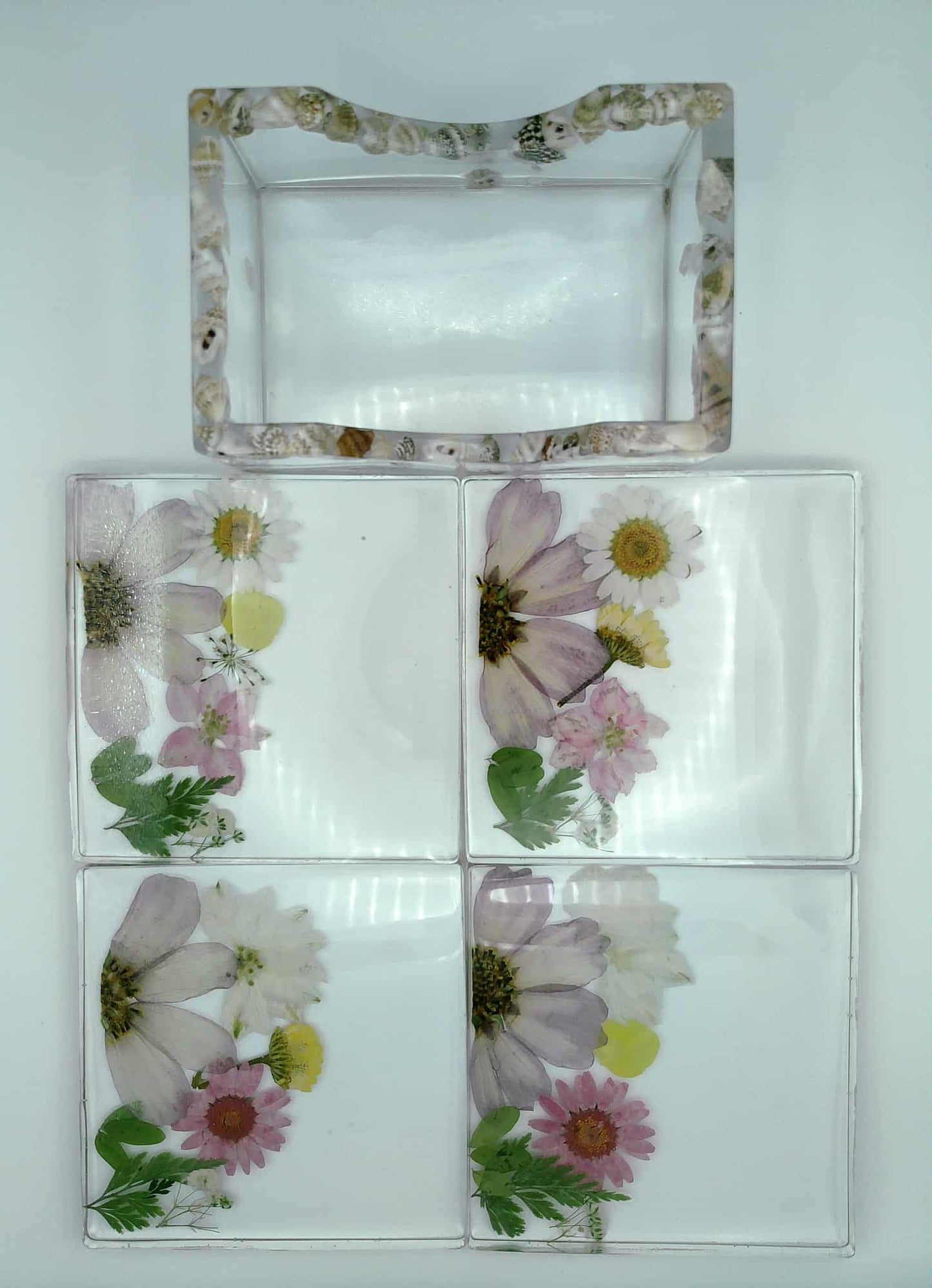 ✨ Démo d'art époxy – Élégance florale ✨