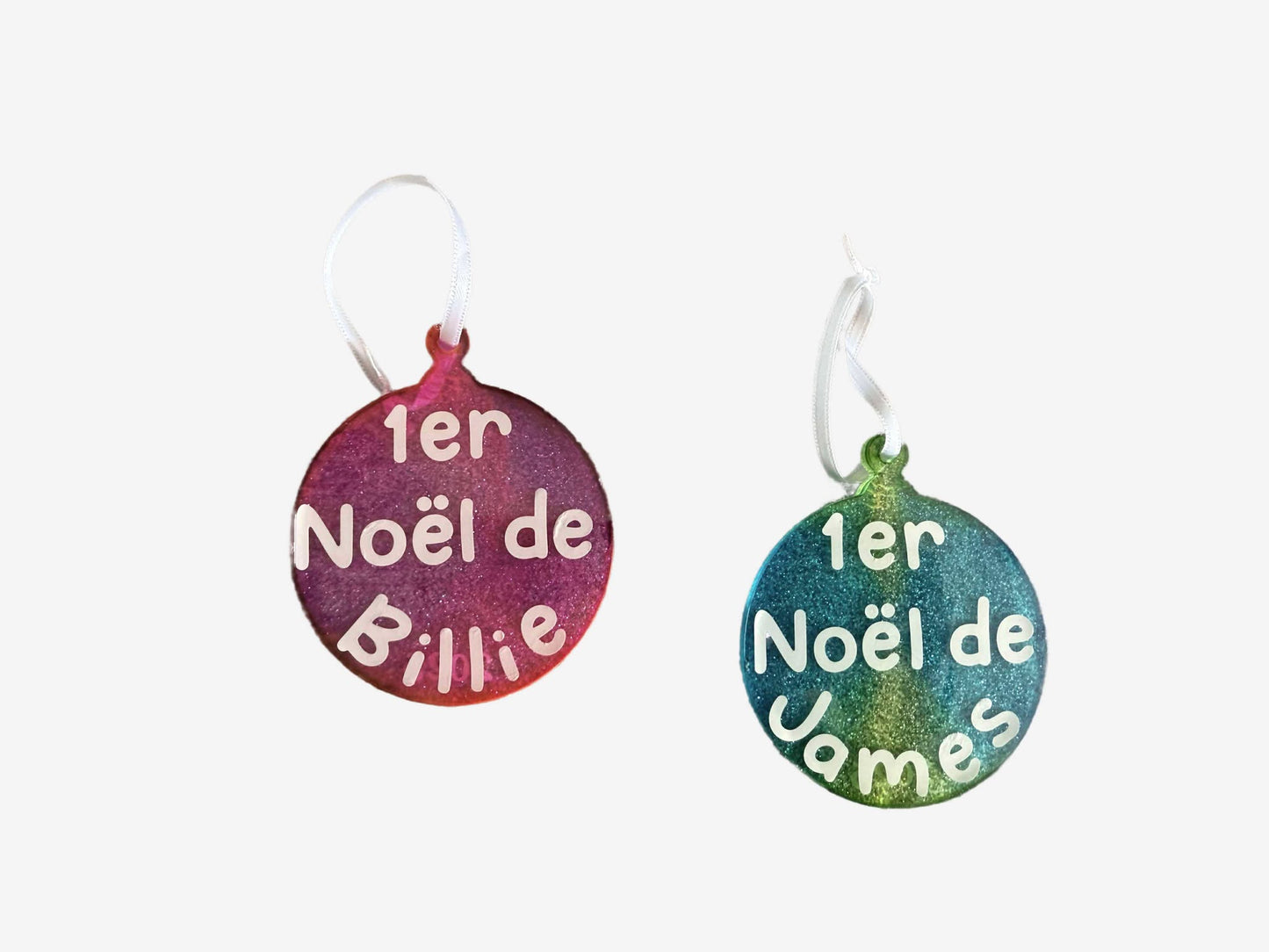 ✨ Démo – Décoration Flocon de Neige en Résine Époxy Personnalisée ✨