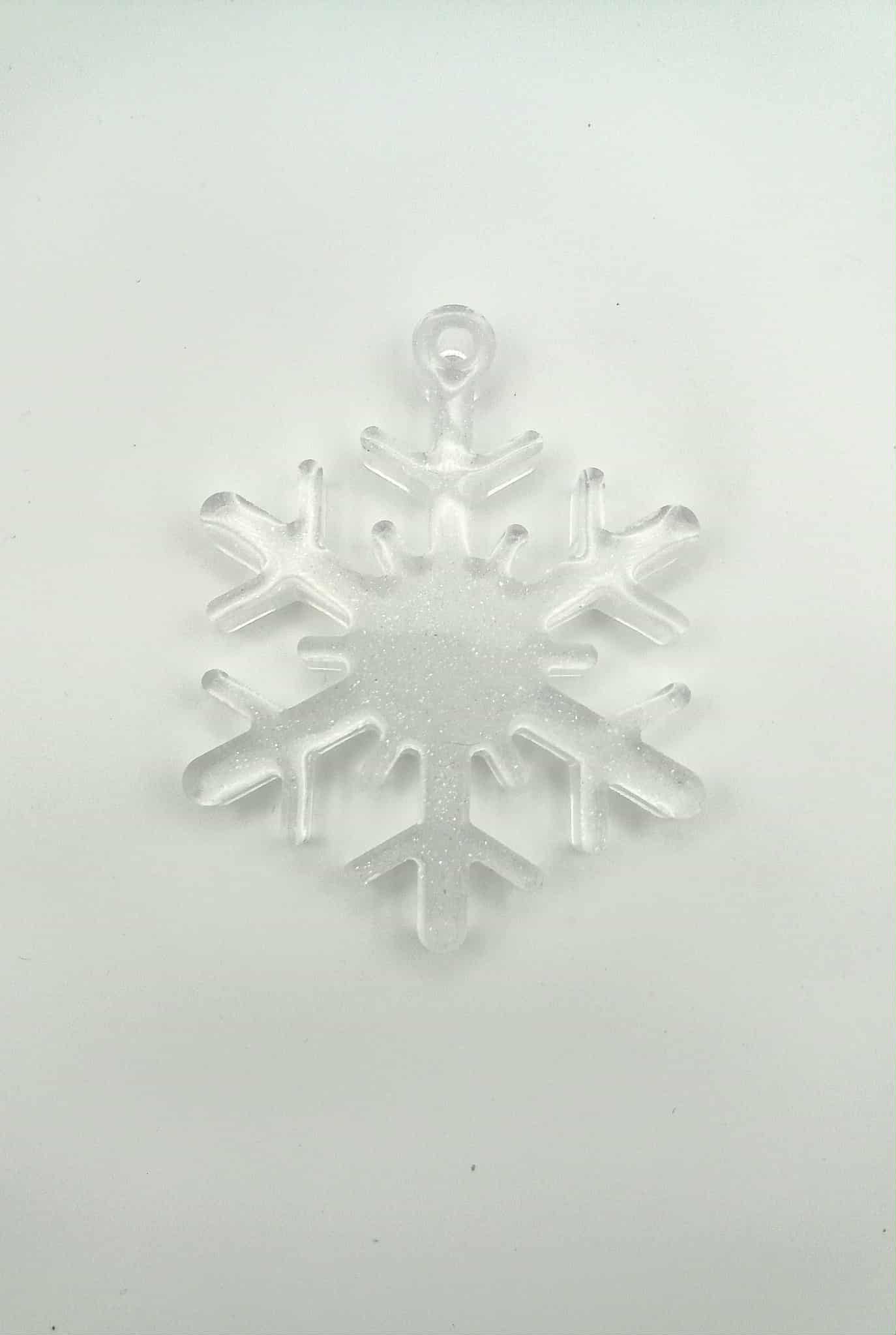 ✨ Démo – Décoration Flocon de Neige en Résine Époxy Personnalisée ✨