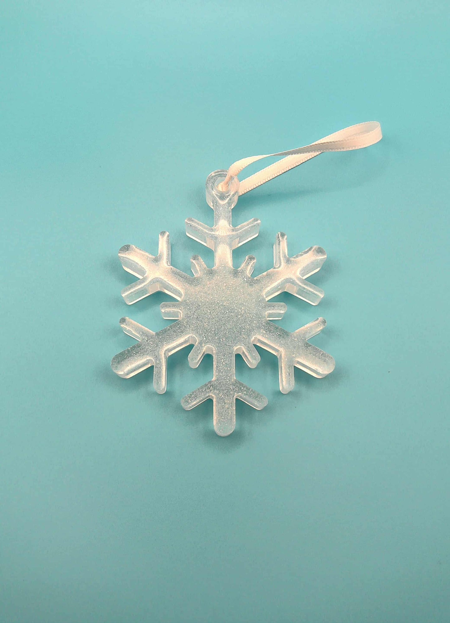 ❄️ Flocon en Résine Époxy Transparent ❄️