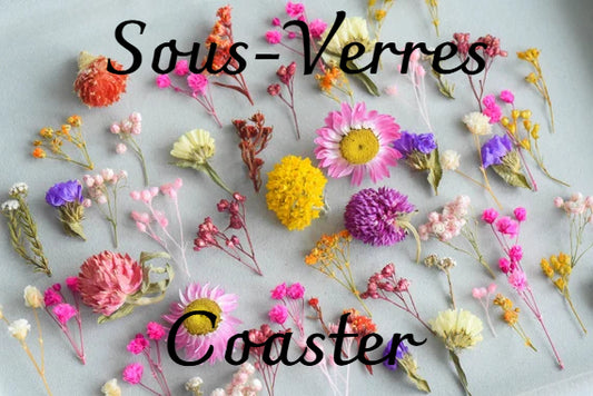 🎨 Créez votre propre sous-verre – Fleurs et formes 🌸