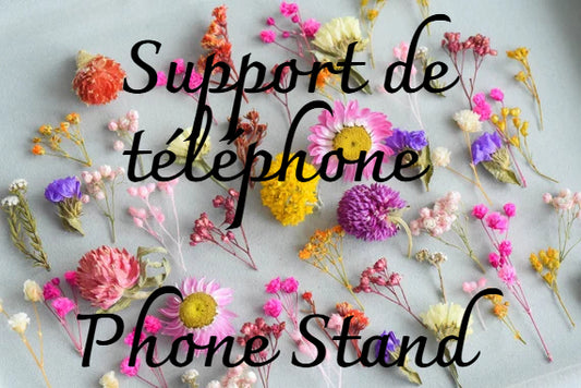 🎨 Créez votre propre support de téléphone – Fleurs🌸
