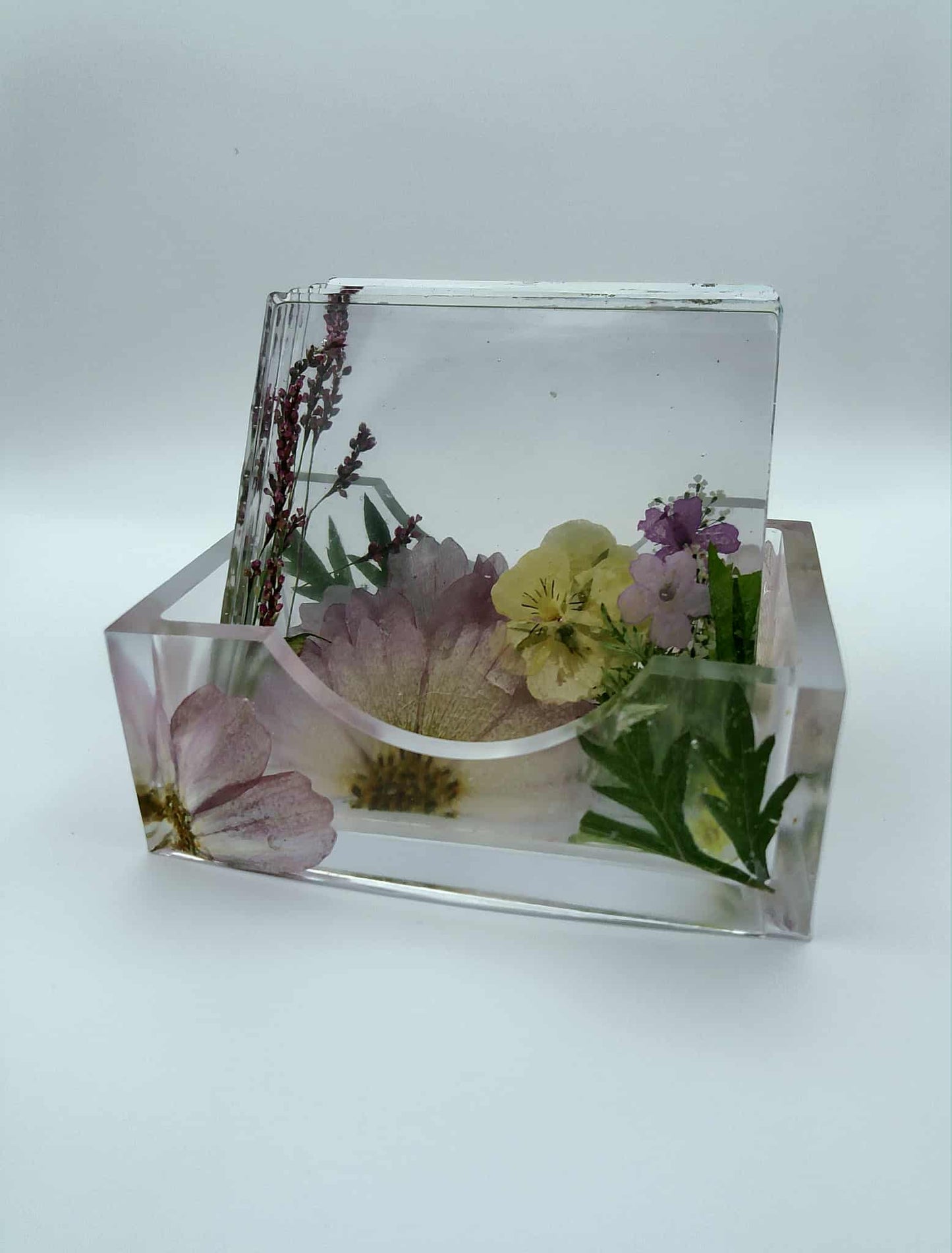 ✨ Démo d'art époxy – Élégance florale ✨