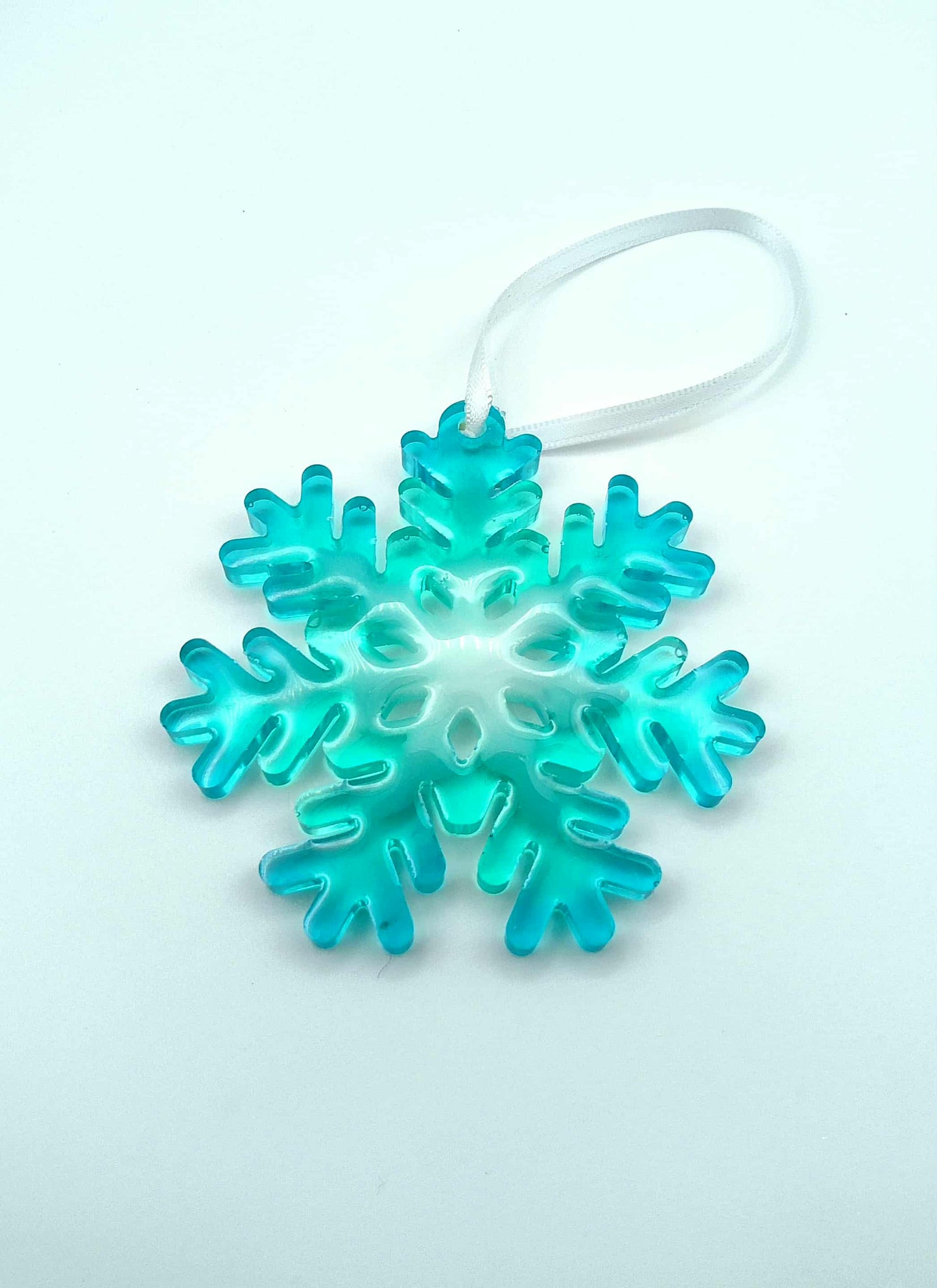 ✨ Démo – Décoration Flocon de Neige en Résine Époxy Personnalisée ✨