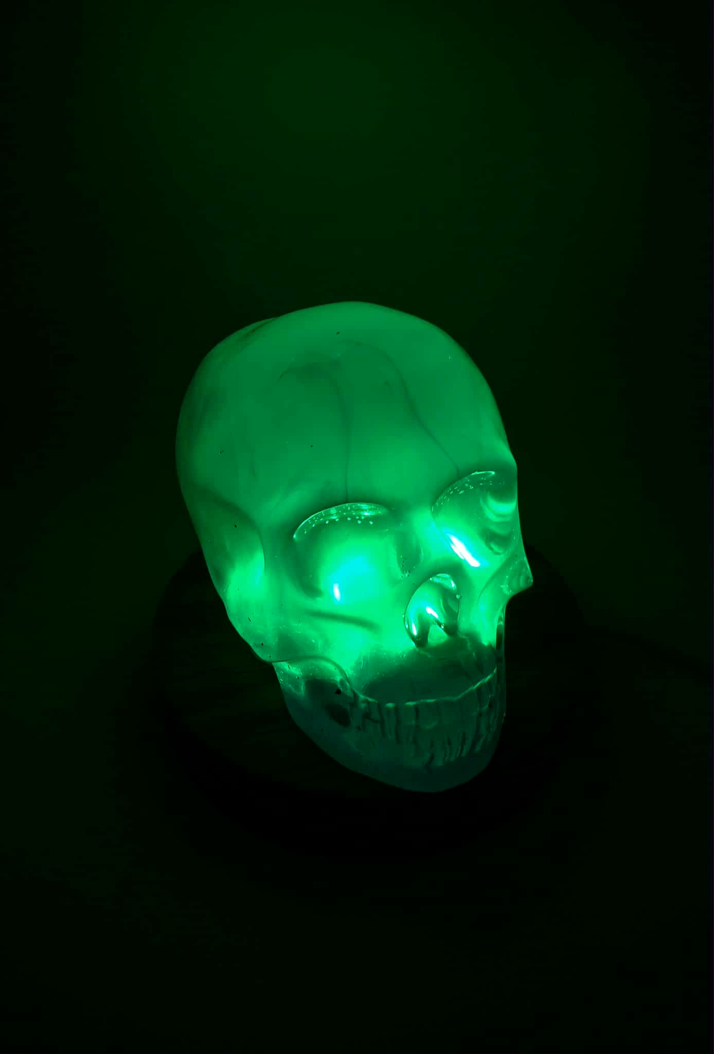 ✨ Tête de Mort en Résine Époxy avec Lumière LED ✨