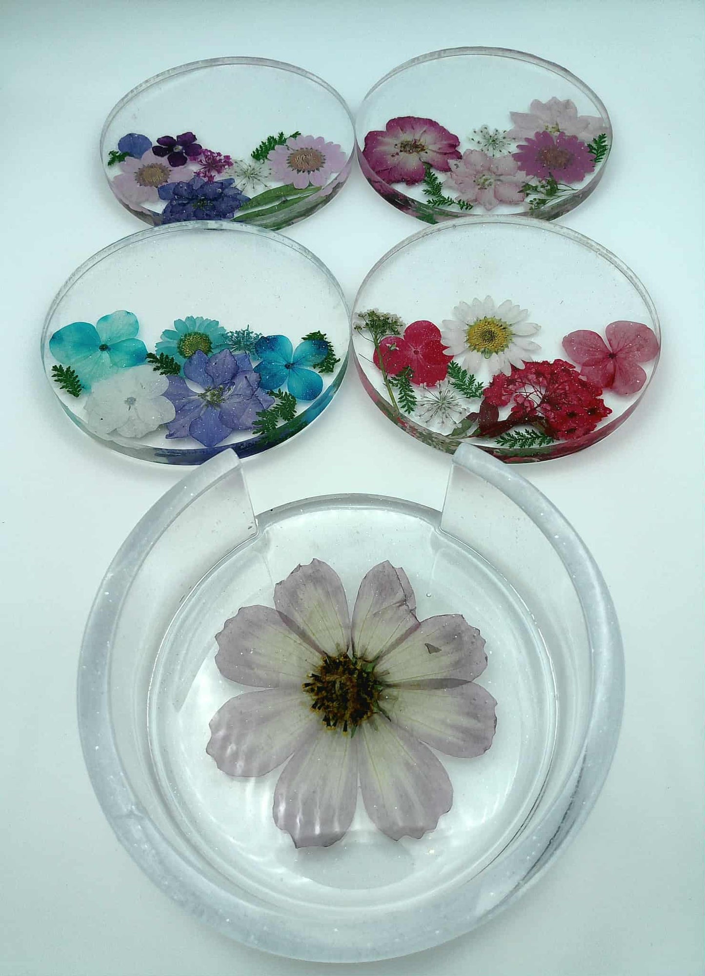 ✨ Démo d'art époxy – Élégance florale ✨