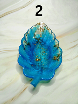 Plateau Feuille en Résine Époxy Fait Main | Décoration en Résine | Cadeau Original