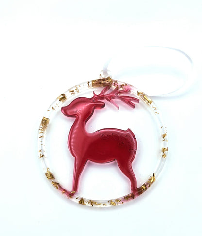 ✨ Ornements de Noël en époxy holographiques faits à la main ✨