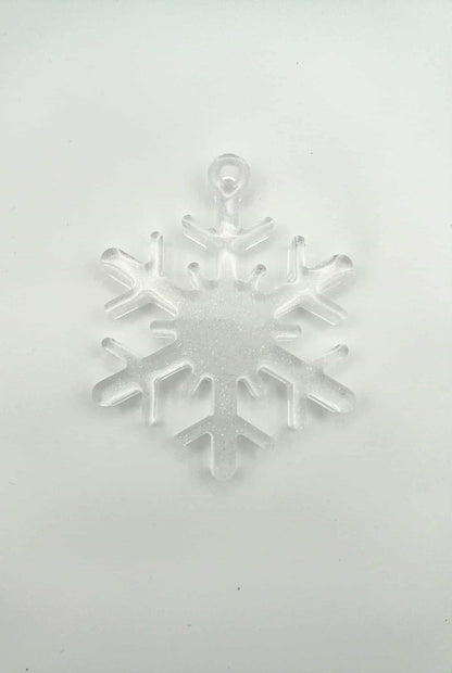 ✨ Démo – Décoration Flocon de Neige en Résine Époxy Personnalisée ✨