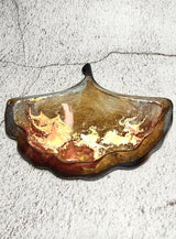 Plateau Feuille en Résine Époxy Fait Main | Décoration en Résine | Cadeau Original