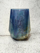 Porte Crayon en Résine Époxy Galaxy Bleu et Or | Organisateur de Bureau Fait Main | Décoration Bureau Unique | Support à Stylos