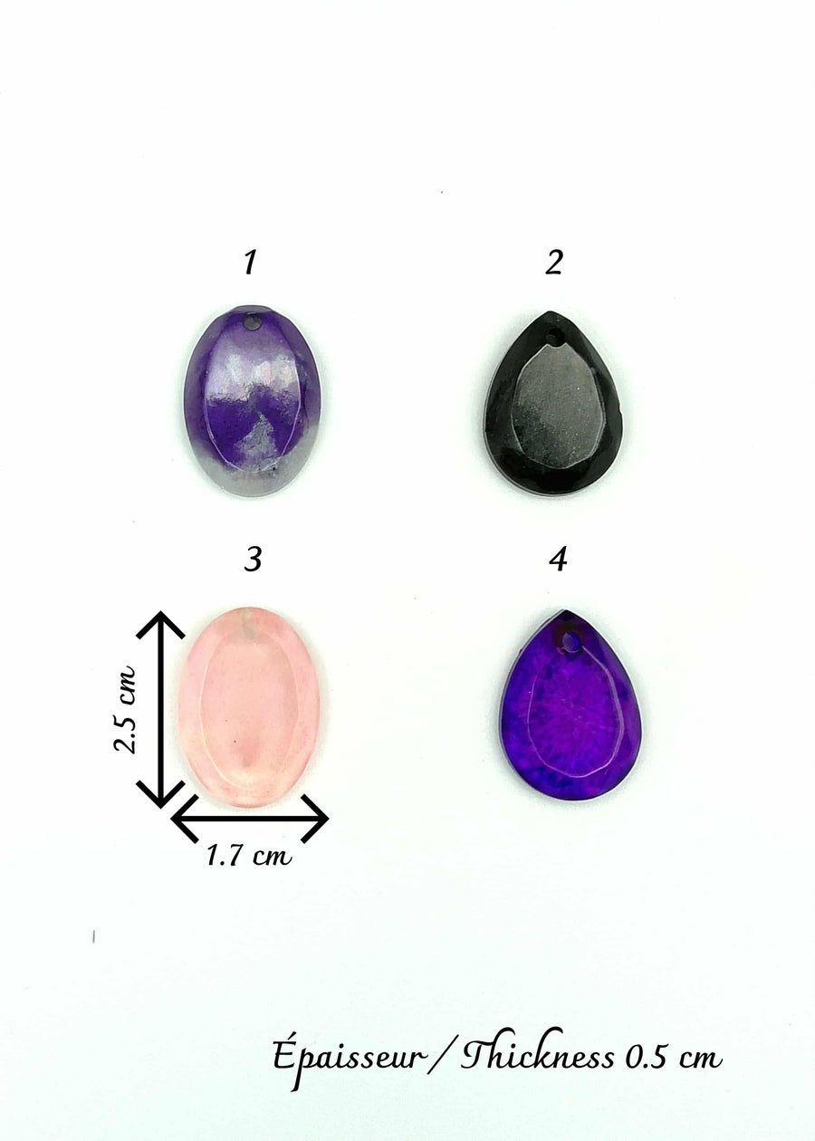 Pendentif en résine époxy – élégance personnalisée
