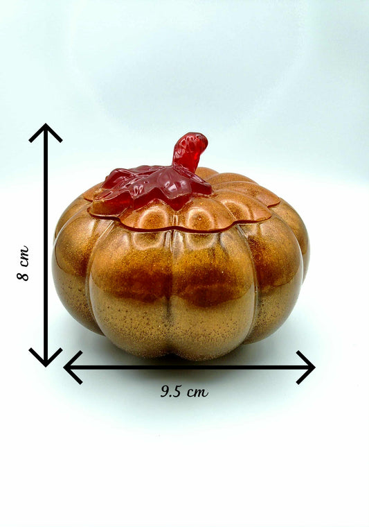 🍁 Pot Citrouille en Résine Époxy 🍁