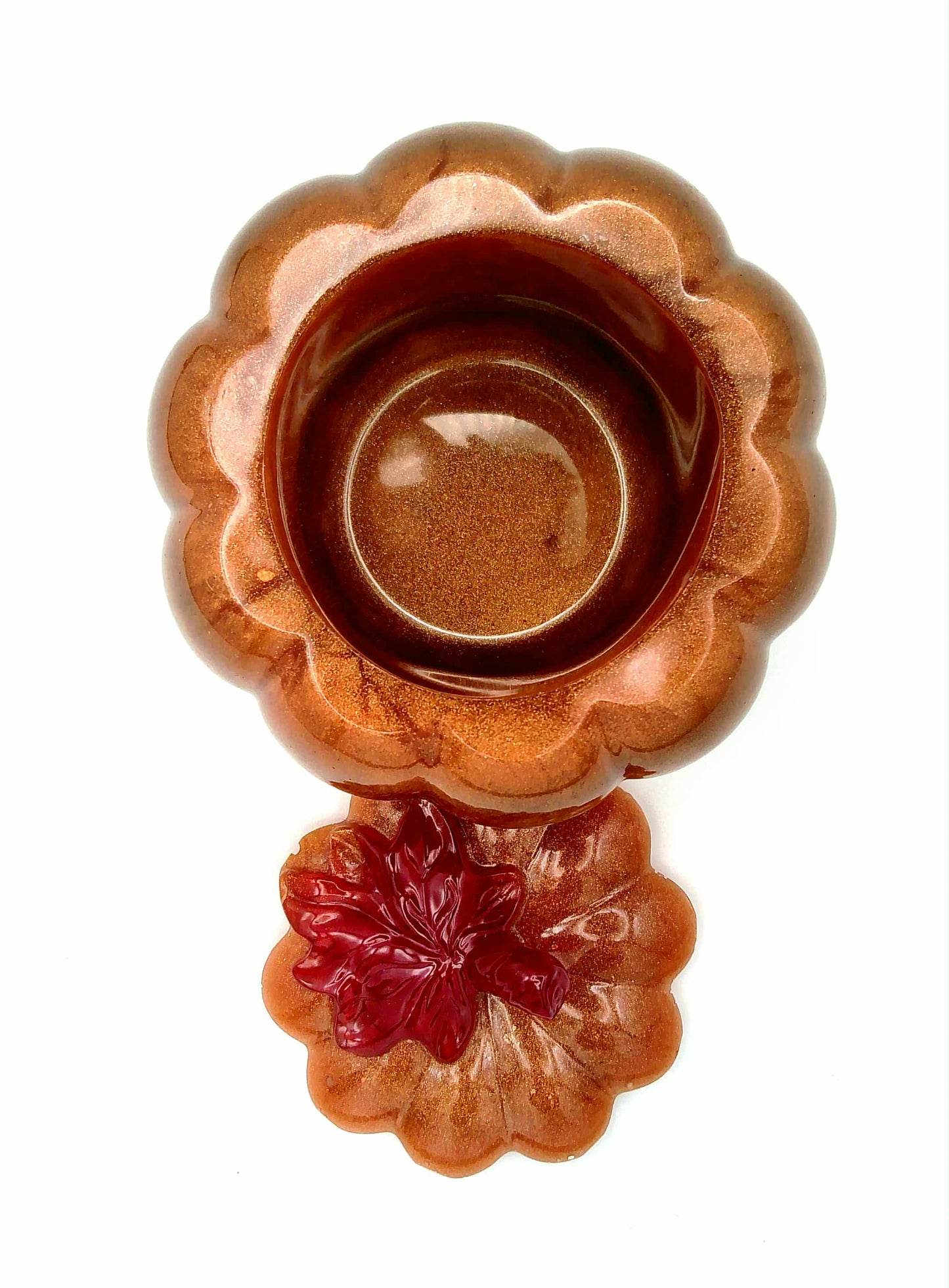  🍁 Pot Citrouille en Résine Époxy 🍁