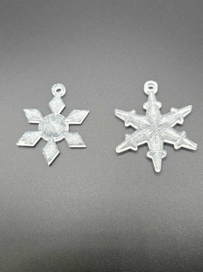 ✨ Démo – Décoration Flocon de Neige en Résine Époxy Personnalisée ✨