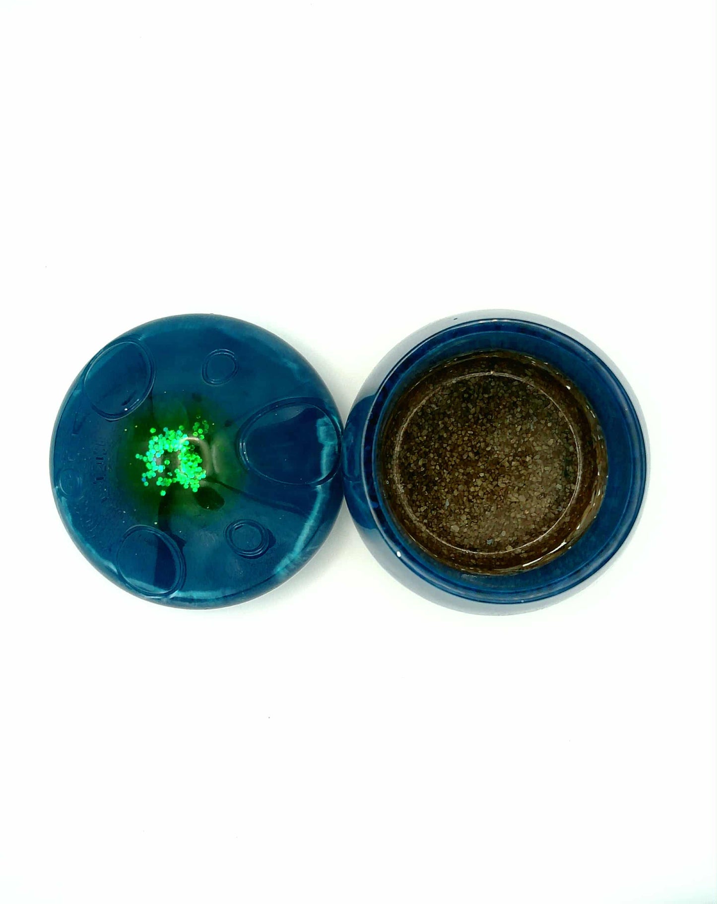 🌊 Pot en résine Ocean Wave avec base et couvercle en coquillage🌊 