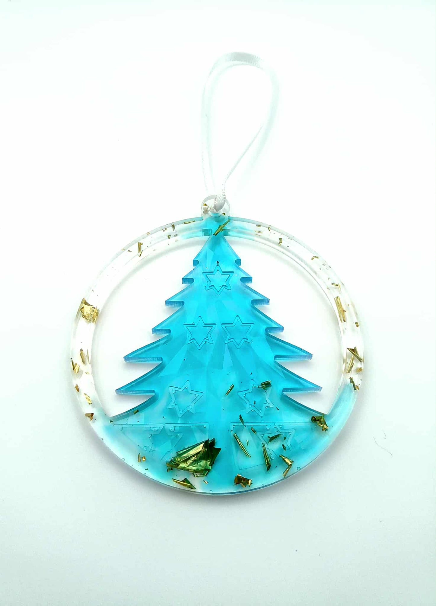 ✨ Ornements de Noël en époxy holographiques faits à la main ✨