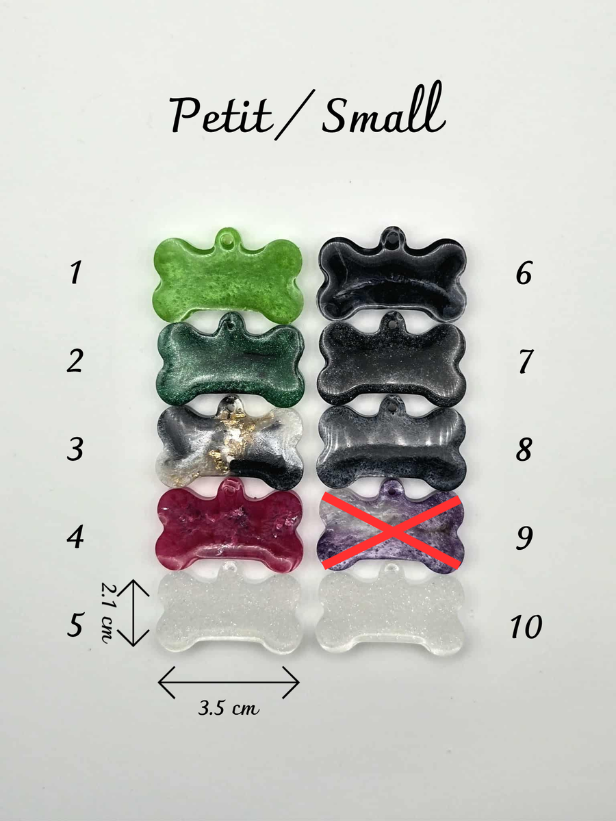 Médailles pour animaux en résine époxy – format petit &amp; personnalisé
