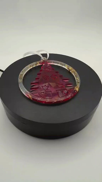✨ Ornements de Noël en époxy holographiques faits à la main ✨
