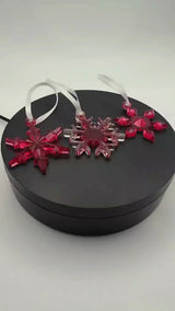 Ornement trio en résine époxy – élégance festive