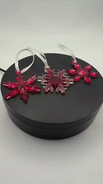 ✨ Trio de flocons en époxy faits à la main ✨