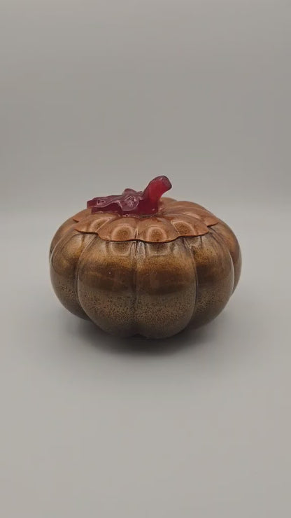  🍁 Pot Citrouille en Résine Époxy 🍁